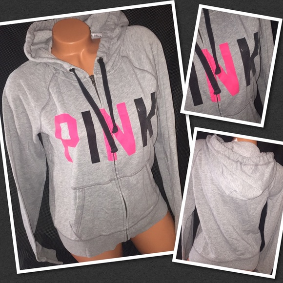 PINK Victoria's Secret Sweaters - VS PINK Full zip hoodie crew
